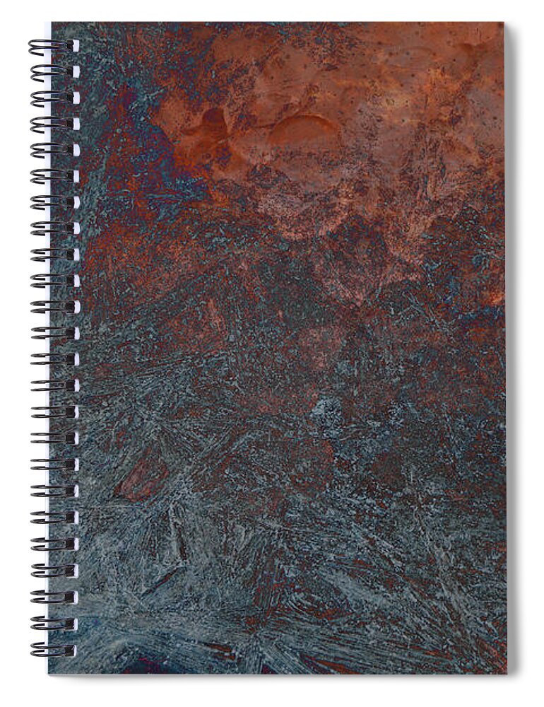 Ice Spiral Notebook featuring the photograph Fire and Ice by Thomas Young