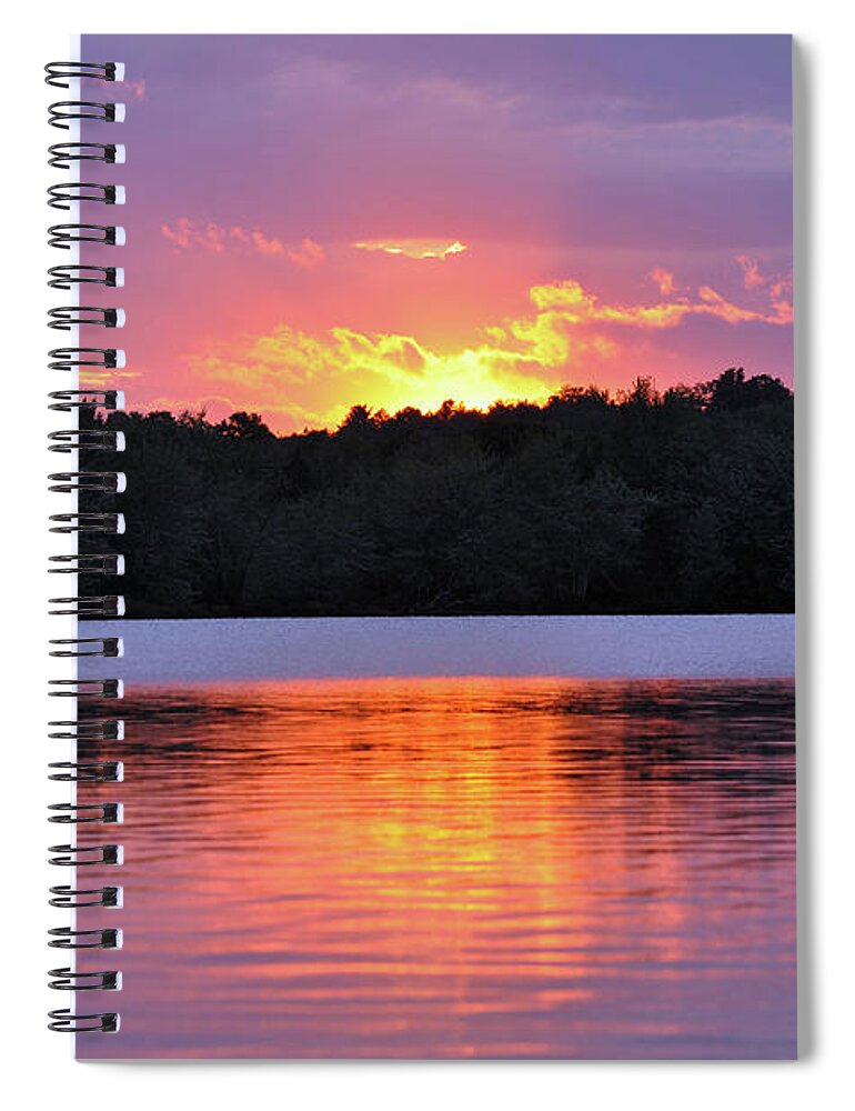 Sunset Spiral Notebook featuring the photograph Sunsets by Glenn Gordon