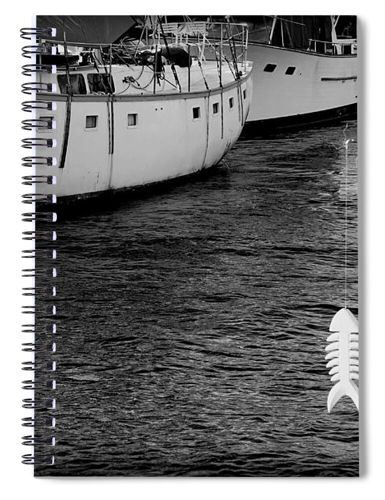 Marathon Florida Spiral Notebook featuring the photograph Fish Bait by Laurie Perry