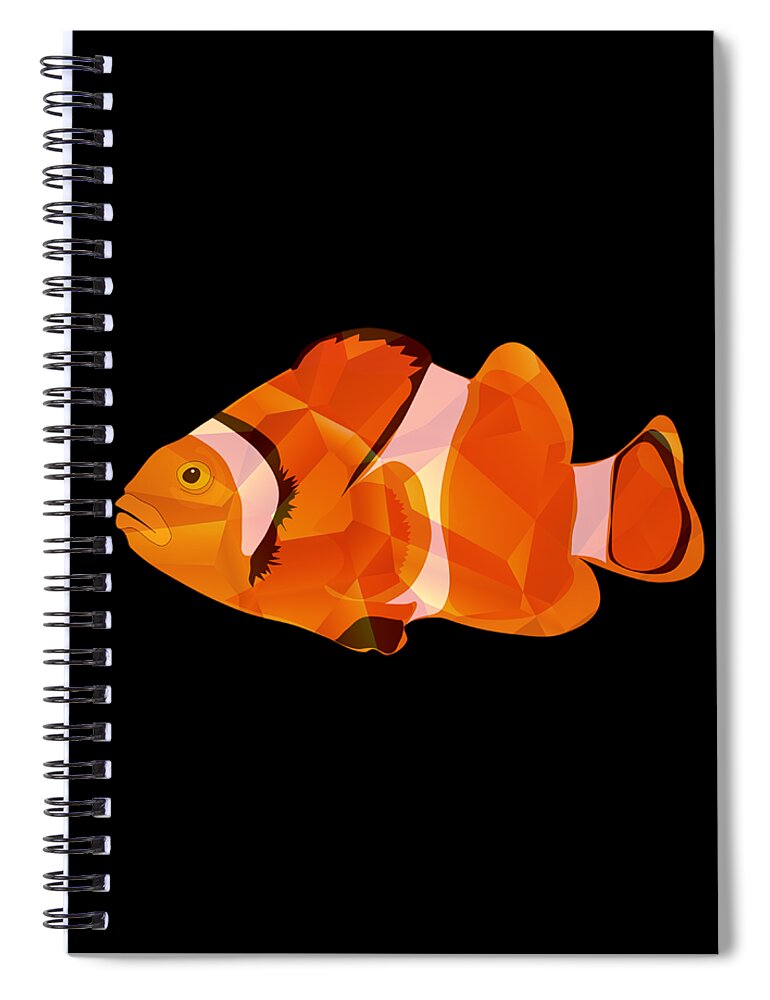 #fishart #nature #artfish #fishorange #fish Spiral Notebook featuring the photograph Fish Orange by Tania Oliver