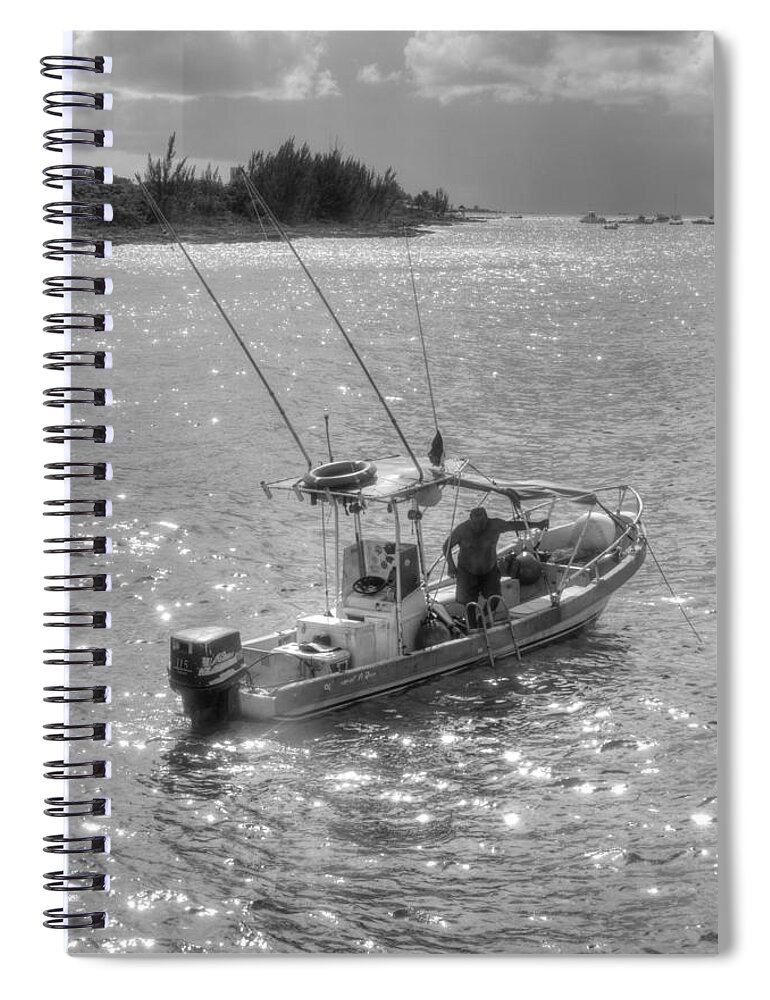 Honduras Spiral Notebook featuring the photograph Fishing Honduras by Bill Hamilton
