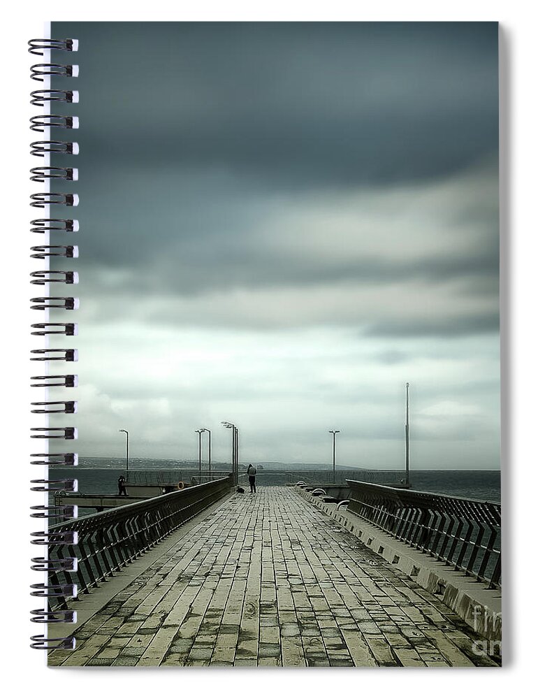 Pier Spiral Notebook featuring the photograph Fishing Pier by Perry Webster