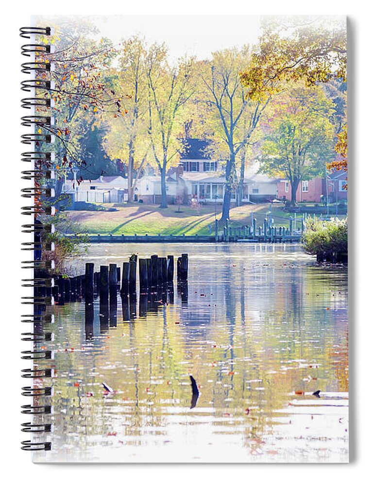 2d Spiral Notebook featuring the photograph Fishing The Magothy by Brian Wallace