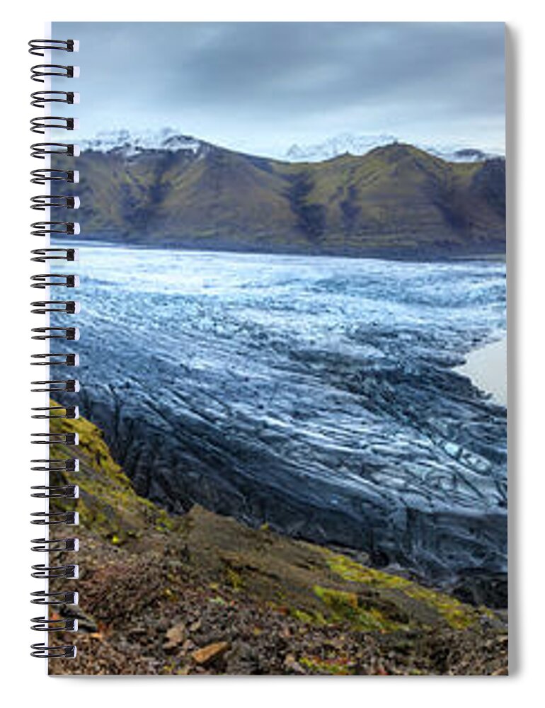Europe Spiral Notebook featuring the photograph Fjallsarlon glacier by Alexey Stiop