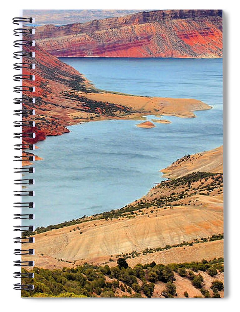 Flaming Gorge Spiral Notebook featuring the photograph Flaming Gorge by Kristin Elmquist