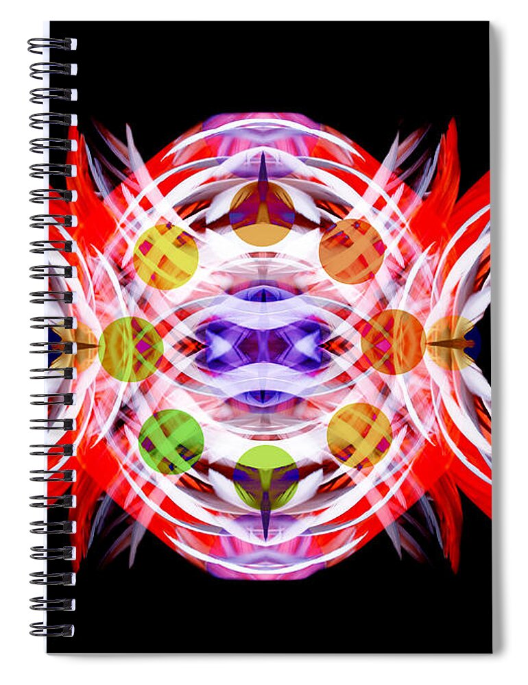 Flamingo Spiral Notebook featuring the digital art Flamingo Feathers Belief by M E