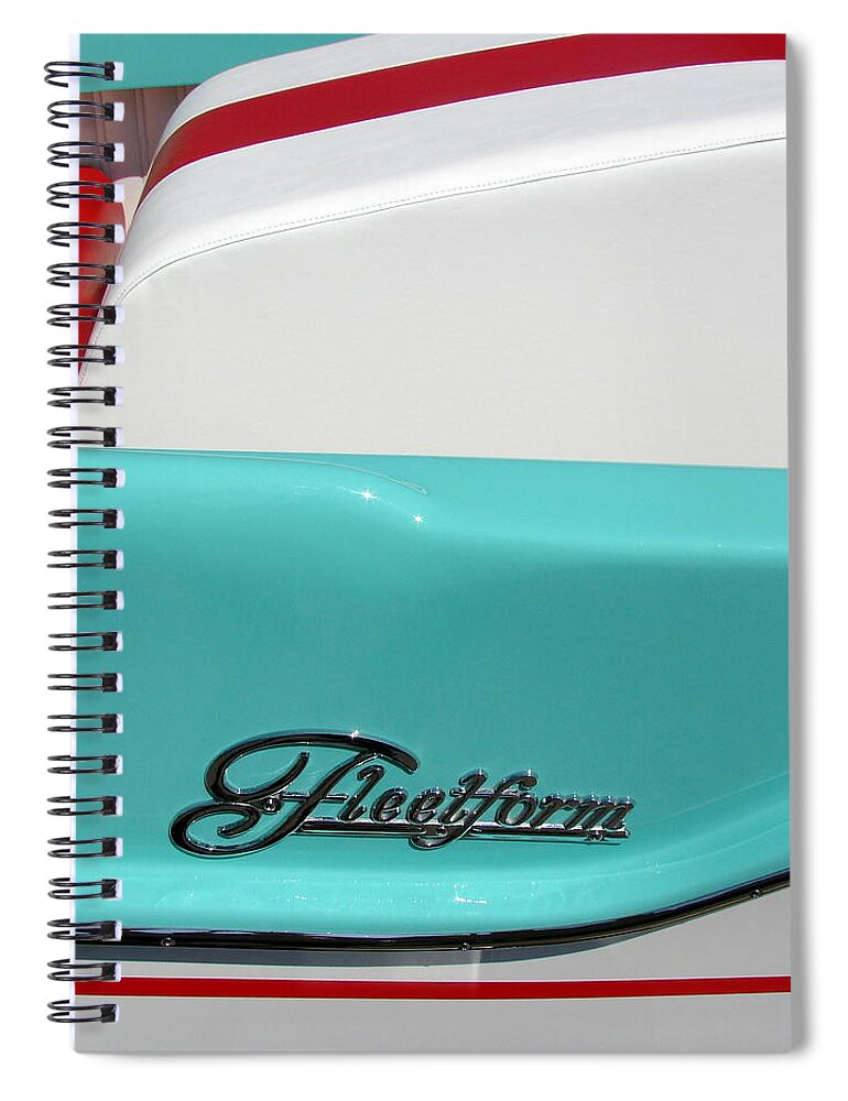 Boat Spiral Notebook featuring the photograph Fleetform Powerboat lll by Michelle Calkins