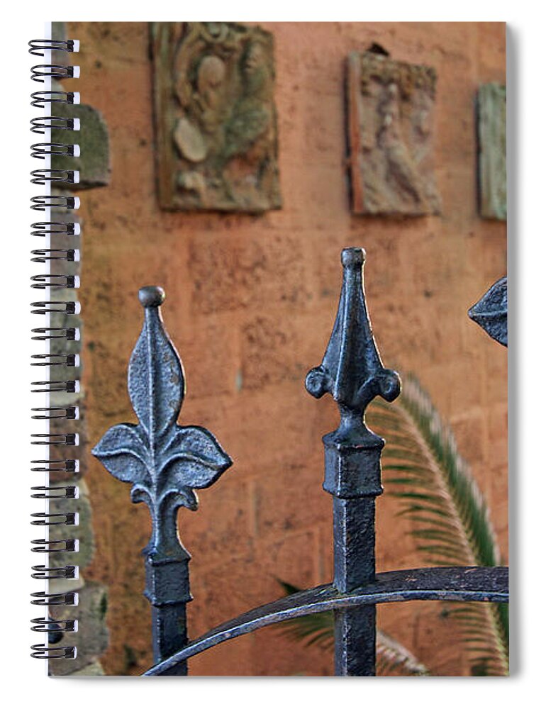 New Orleans Spiral Notebook featuring the photograph Fleurs de Lis by Juergen Roth