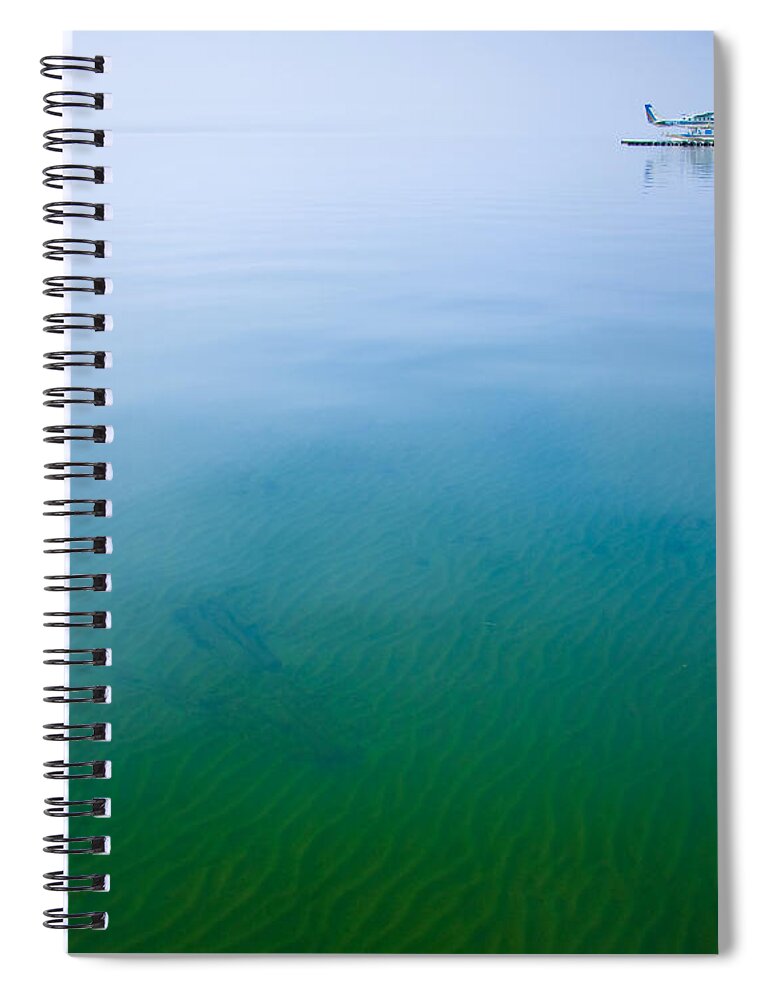 Lake Spiral Notebook featuring the photograph Floating on Dreams by Idaho Scenic Images Linda Lantzy