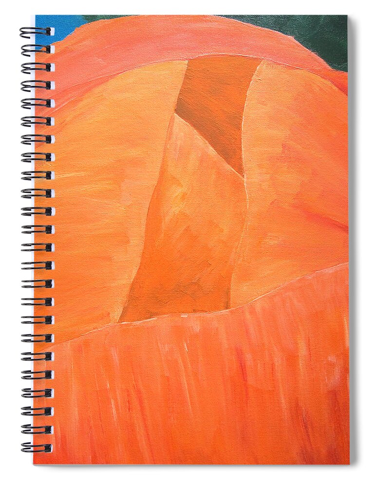 Flora Spiral Notebook featuring the painting Flora Series-Number 2 by Jim Harper
