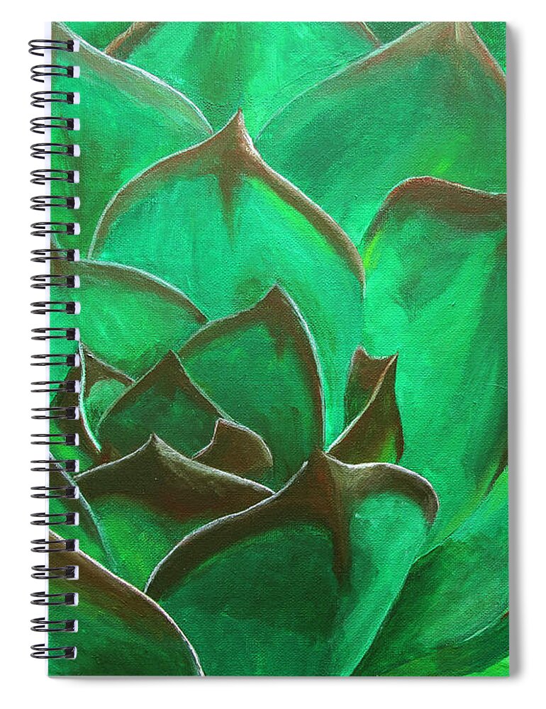 Flora Spiral Notebook featuring the painting Flora Series-Number 3 by Jim Harper