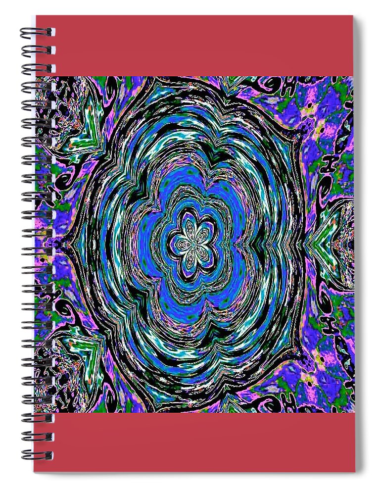  Quilt Pattern 2 Spiral Notebook featuring the pastel Quiltl Pattern 2 by Brenae Cochran