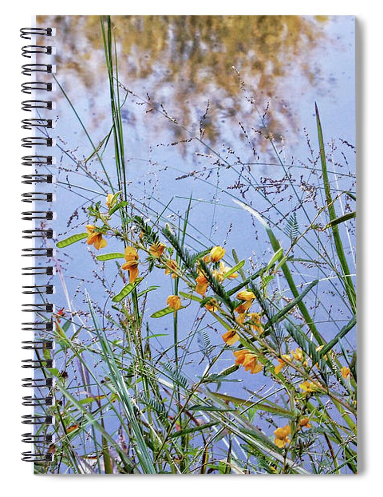 Nobob Spiral Notebook featuring the photograph Floral Pond by Amber Flowers