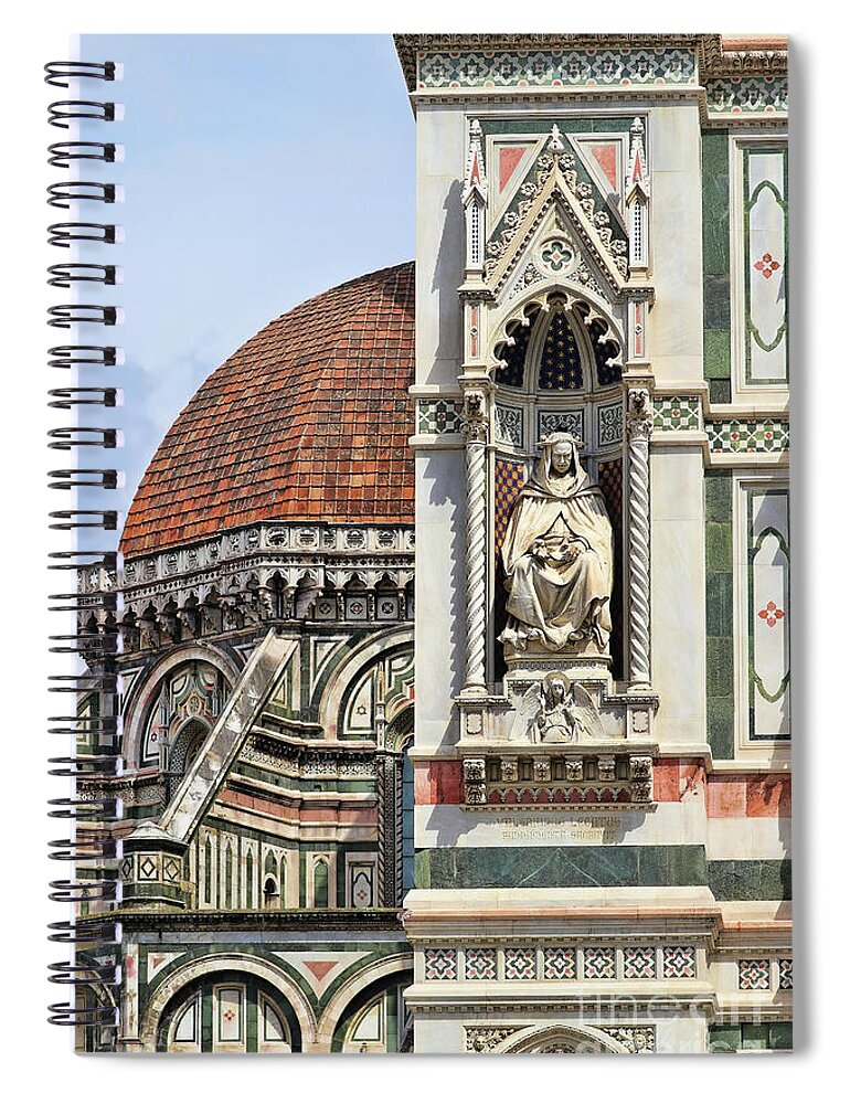 Italy Spiral Notebook featuring the photograph Florence Duomo 9462 by Jack Schultz