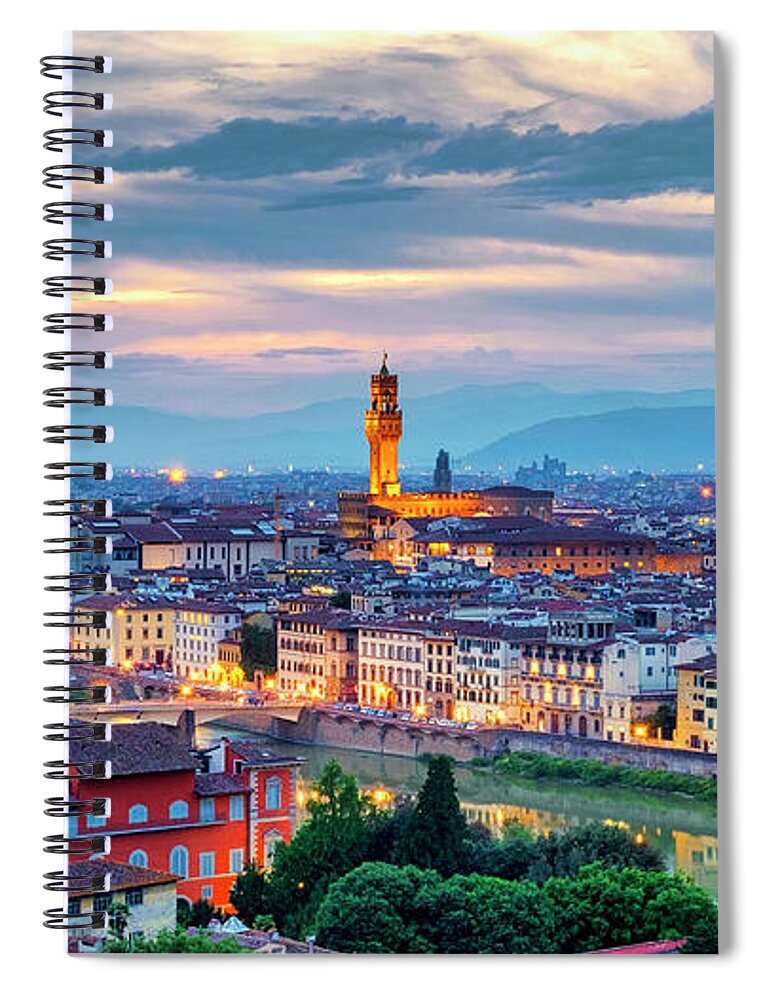Florence Spiral Notebook featuring the photograph Florence by Fabrizio Troiani