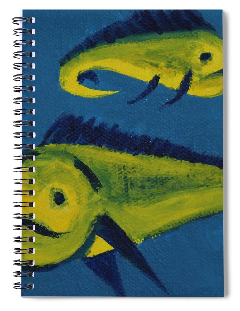 Florida Fish Spiral Notebook featuring the painting Florida Fish by Annette M Stevenson