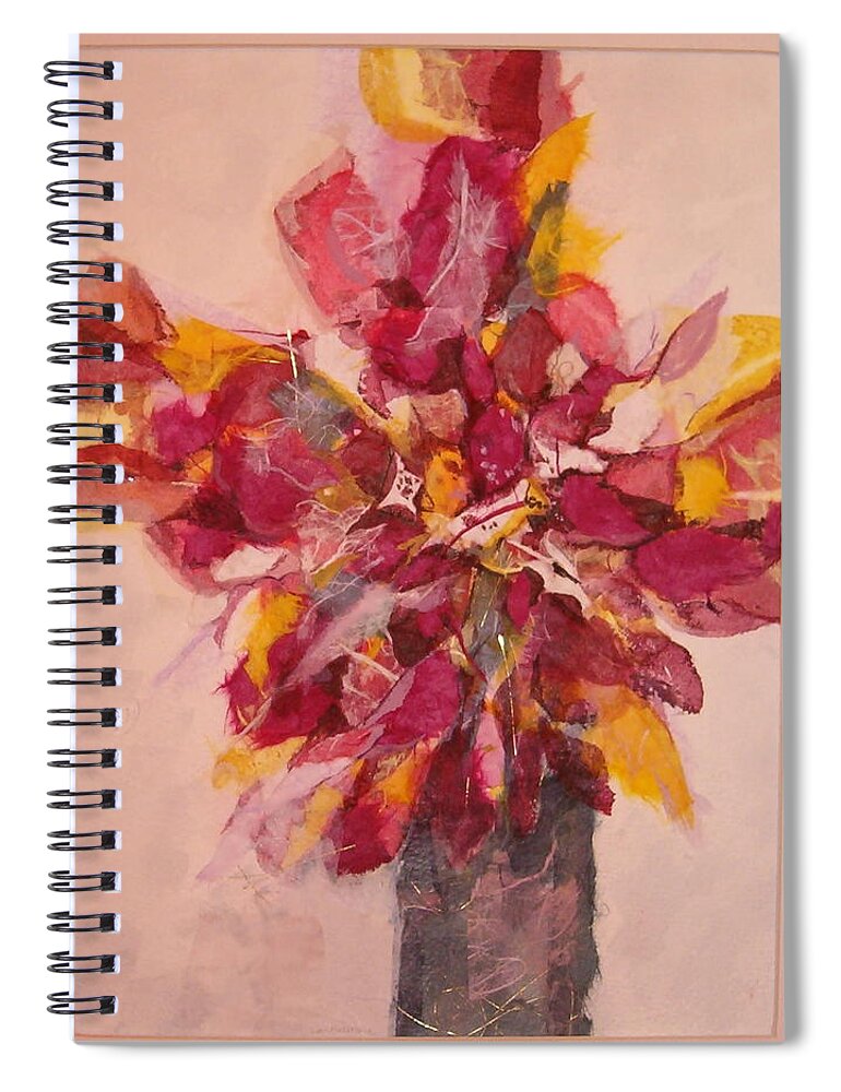 Flowers Spiral Notebook featuring the painting Flower Study by Lynn Babineau