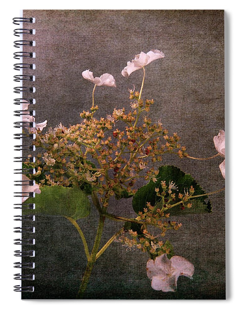 White Spiral Notebook featuring the photograph Flowers for the Mind by Randi Grace Nilsberg