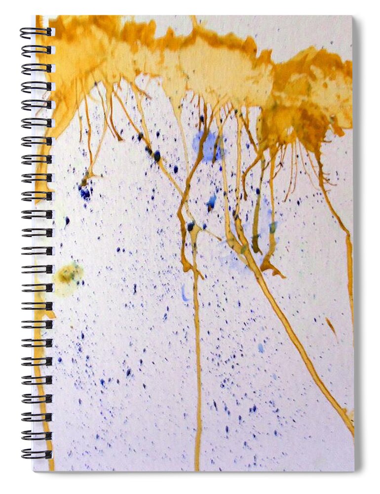 Flowers Spiral Notebook featuring the painting Flowers in the Sky by Sheri Keith