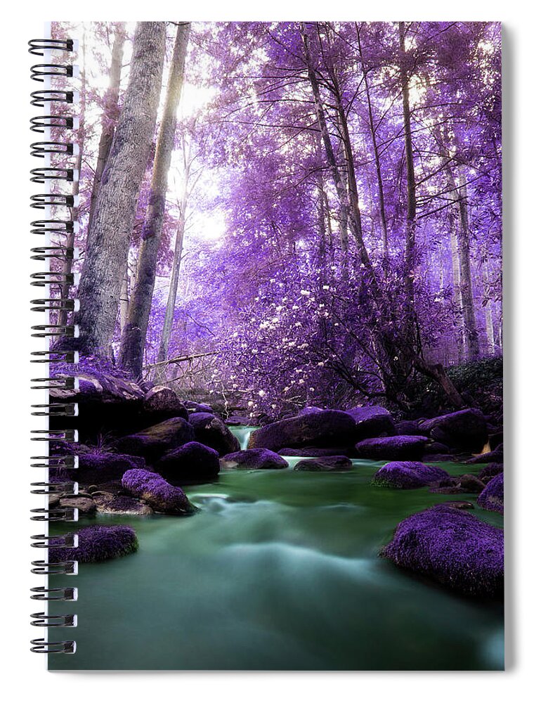 River Spiral Notebook featuring the photograph Flowing Dreams by Mike Eingle