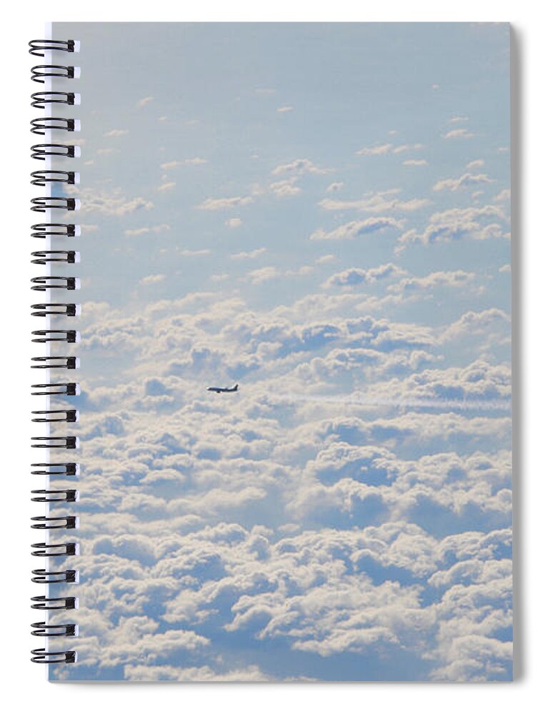 Flying Spiral Notebook featuring the photograph Flying among the Clouds by Bill Cannon