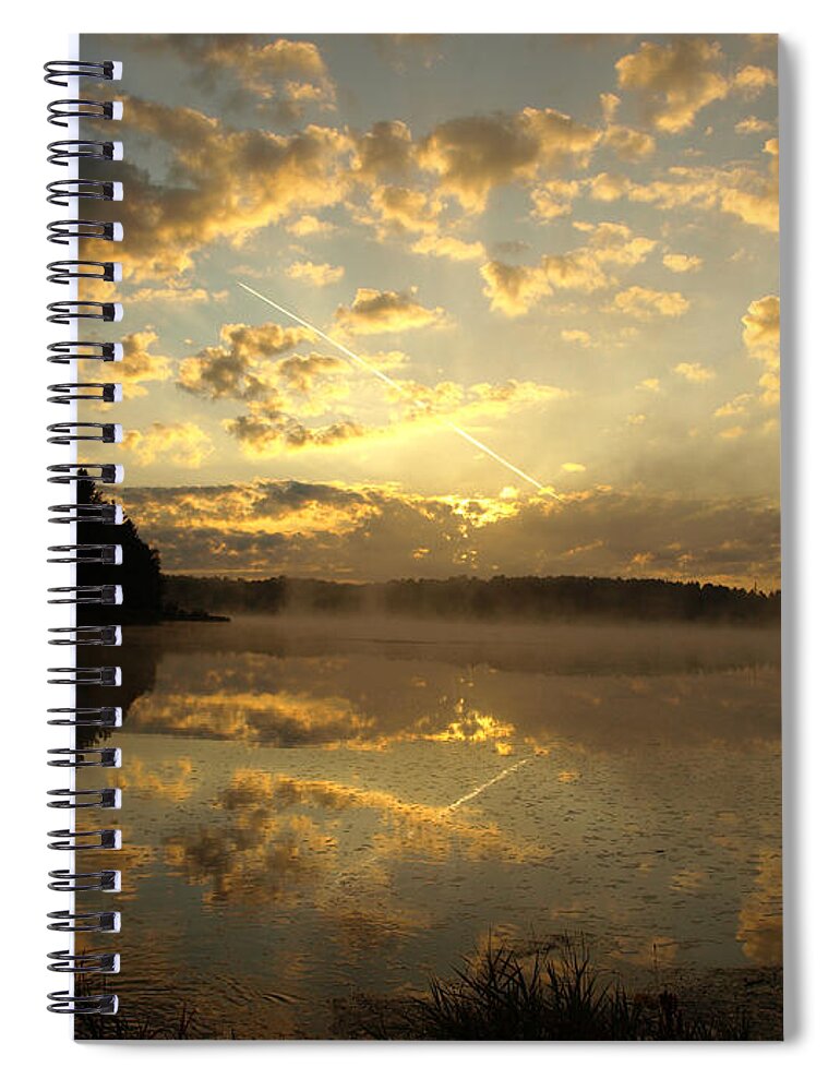 Sunrise Spiral Notebook featuring the photograph Flying Reflections by Thomas Young