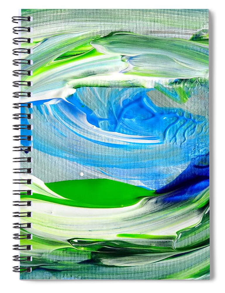 Surf Spiral Notebook featuring the painting Foam 2 by Fred Wilson