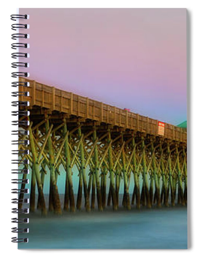 Architecture Spiral Notebook featuring the photograph Folly Pier 1 by Jerry Fornarotto