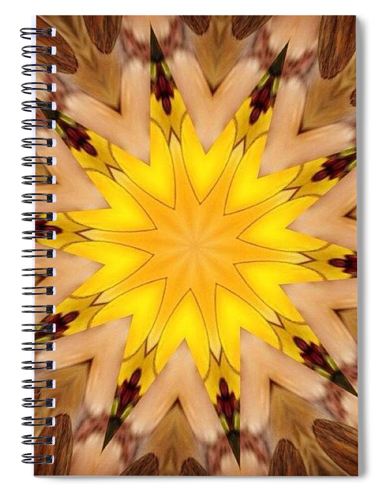 Fractal Spiral Notebook featuring the photograph For Knowledge to Become Wisdom by Nick Heap