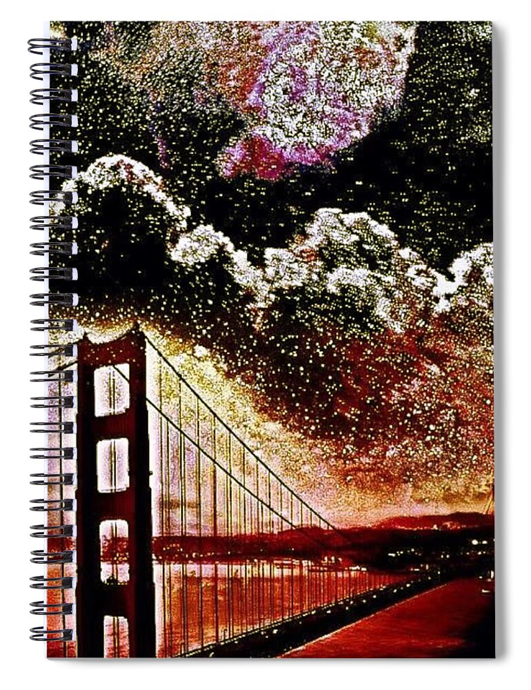 Bridges Spiral Notebook featuring the photograph For My Sister Far Away by Nick Heap