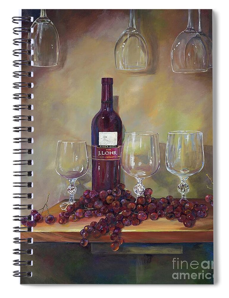 J. Lohr Spiral Notebook featuring the painting For Nancy by AnnaJo Vahle