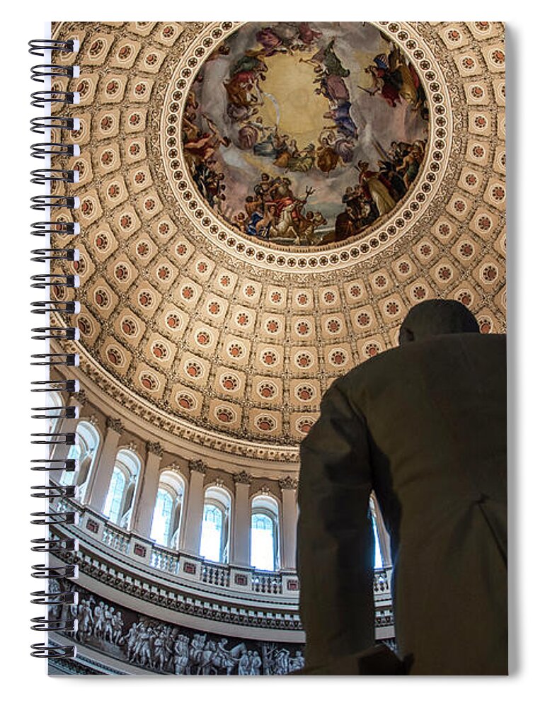 Capitol Building Spiral Notebook featuring the photograph For The People by Ginger Stein