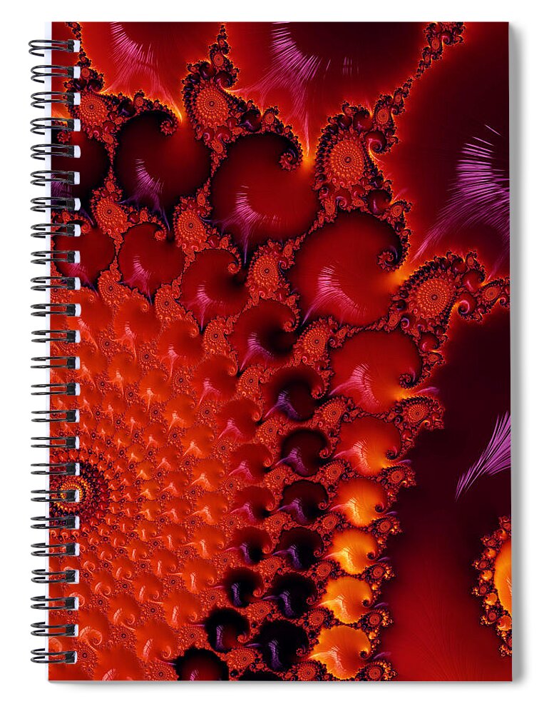 Art Spiral Notebook featuring the digital art For Whose Sake by Jeff Iverson