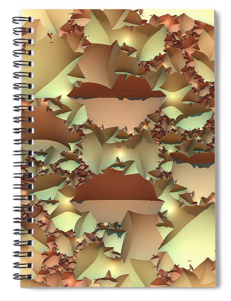 3-d Spiral Notebook featuring the digital art For Your Wall by Lyle Hatch