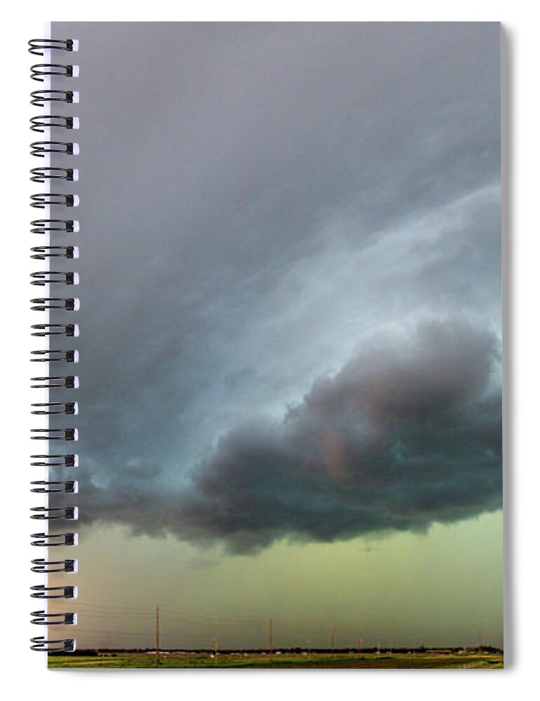 Nebraskasc Spiral Notebook featuring the photograph Forces of Nebraska Nature 059 by NebraskaSC