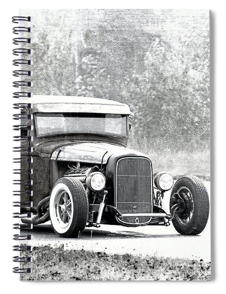 1932 Ford Pickup Spiral Notebook featuring the photograph Ford Hot Rod by Athena Mckinzie