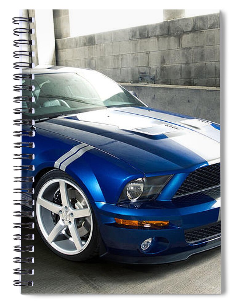 Ford Mustang Gt500 Spiral Notebook featuring the photograph Ford Mustang GT500 by Jackie Russo