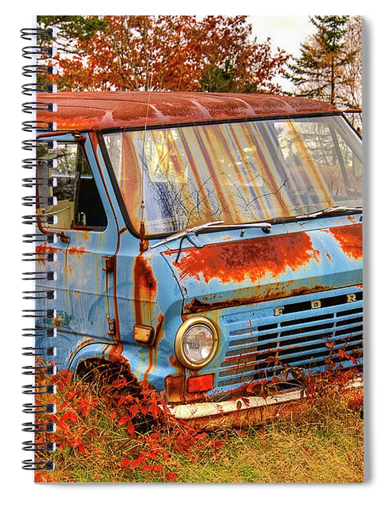 Ford Spiral Notebook featuring the photograph Ford Van by Alana Ranney