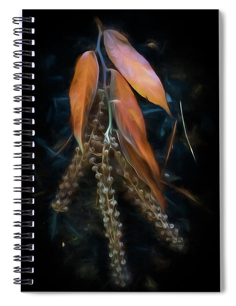 Appalachia Spiral Notebook featuring the photograph Forest Botanicals Watercolors by Debra and Dave Vanderlaan