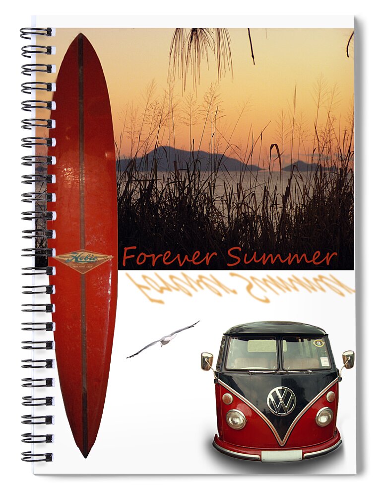 Beach Spiral Notebook featuring the photograph Forever Summer 1 by Linda Lees