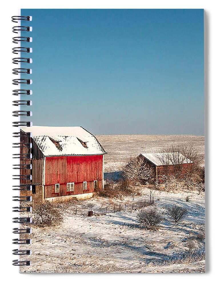 Barn Spiral Notebook featuring the photograph Forgotten Farm by Todd Klassy