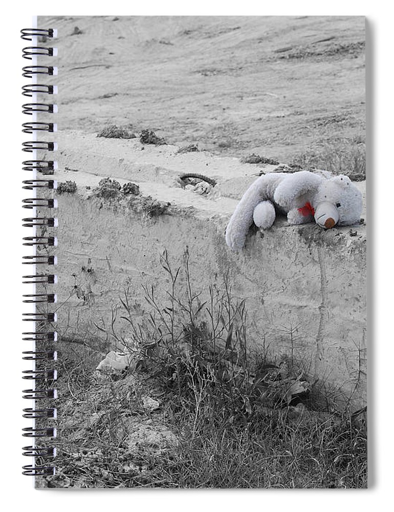 Fine Spiral Notebook featuring the photograph Forgotten by Maggy Marsh