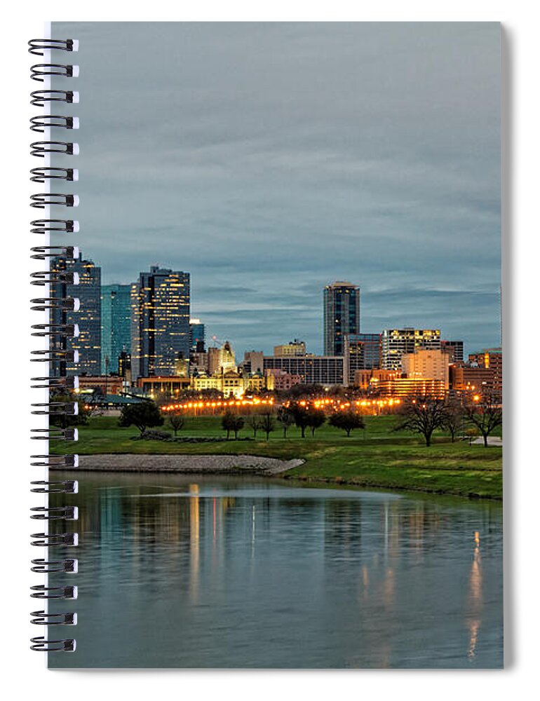 Fort Worth Spiral Notebook featuring the photograph Fort Worth Color by Jonathan Davison