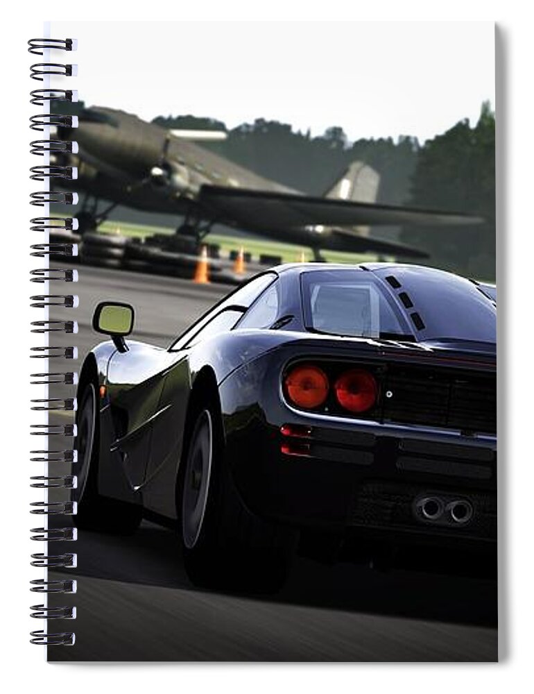 Forza Motorsport Spiral Notebook featuring the digital art Forza Motorsport by Maye Loeser
