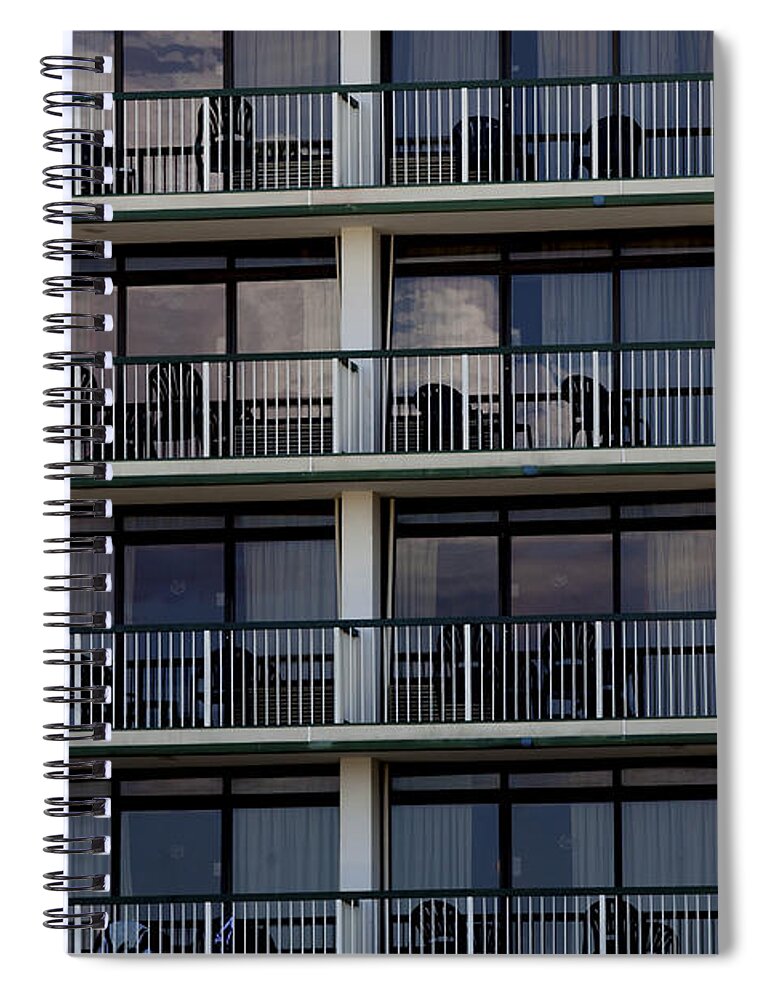 Hotel Spiral Notebook featuring the photograph Four beach towels Myrtle Beach by Steve Gravano