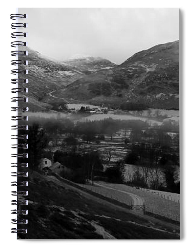 Nature Spiral Notebook featuring the photograph Four Tops black and white by Lukasz Ryszka