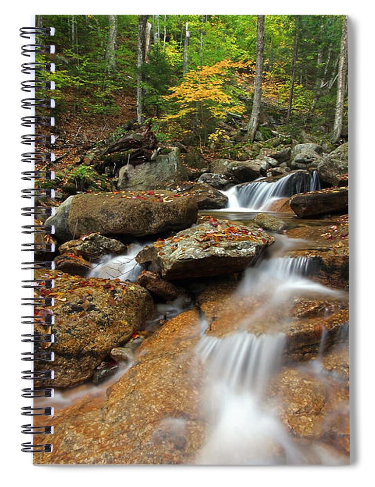 Cascade Brook Spiral Notebook featuring the photograph Franconia Notch State Park by Juergen Roth