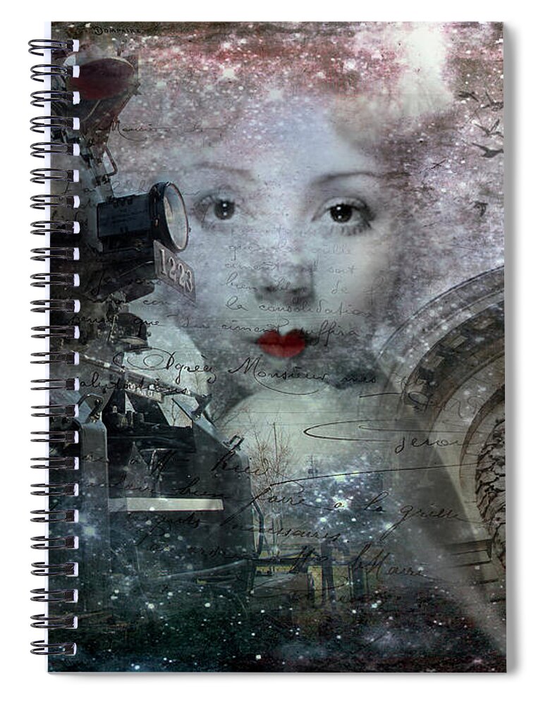 Train Spiral Notebook featuring the photograph Freedom Train Five by Evie Carrier