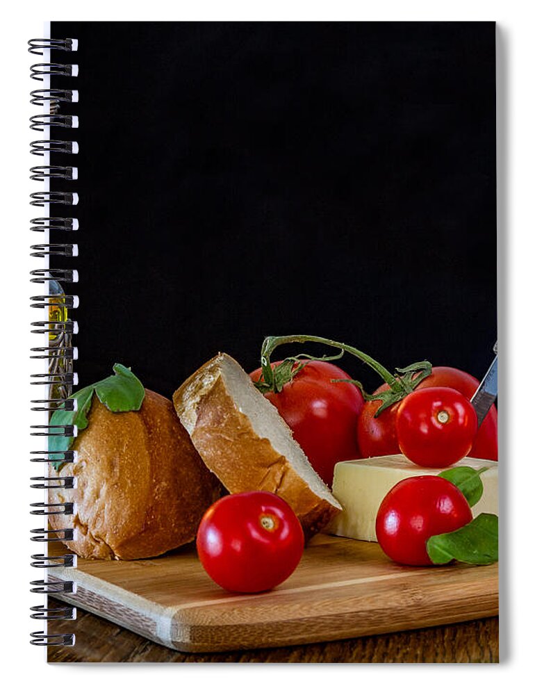 Still Life Photography Spiral Notebook featuring the photograph Fresh Appetizers by Sue Karski