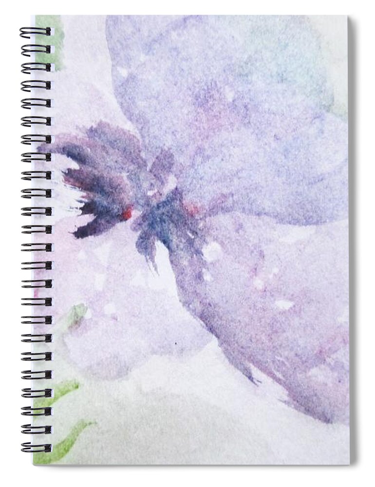 Flower Spiral Notebook featuring the painting Fresh New Beginning by Trilby Cole
